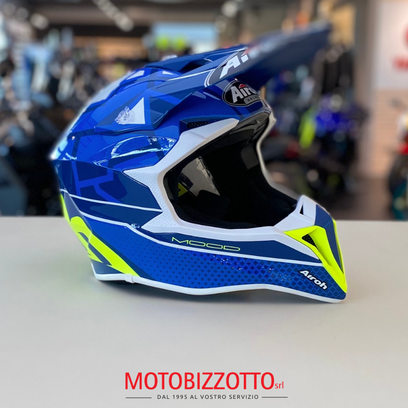 Airoh Wraap Mood Blue Gloss – Moto Bizzotto