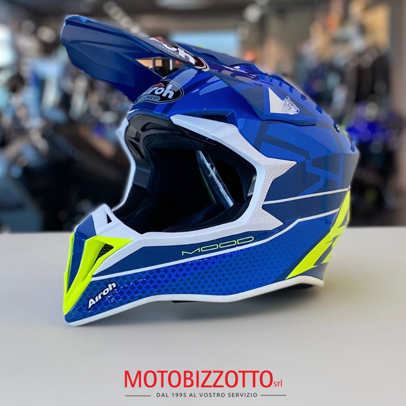 Airoh Wraap Mood Blue Gloss – Moto Bizzotto Airoh Wraap Mood Blue Gloss – Moto Bizzotto