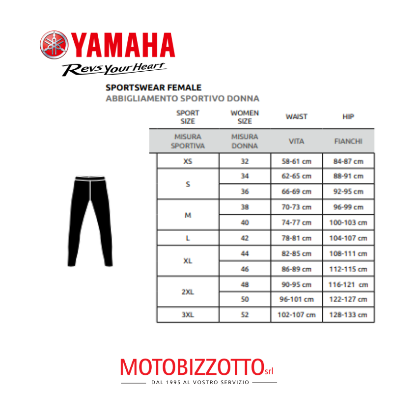 Pantaloni Jogging Yamaha Paddock Blue Lady Rahara