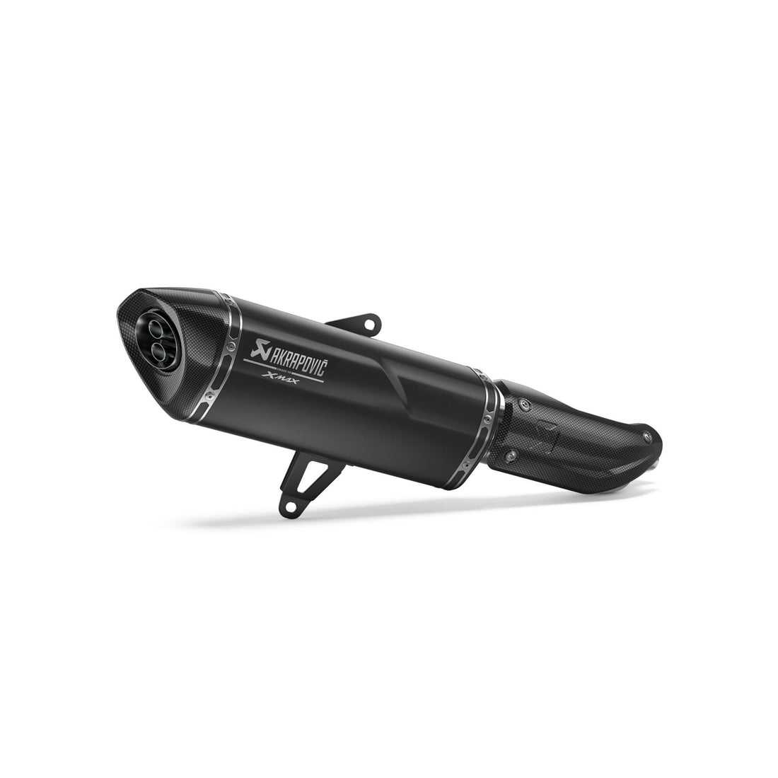 Terminale slip-on Akrapovič nero per XMAX 300