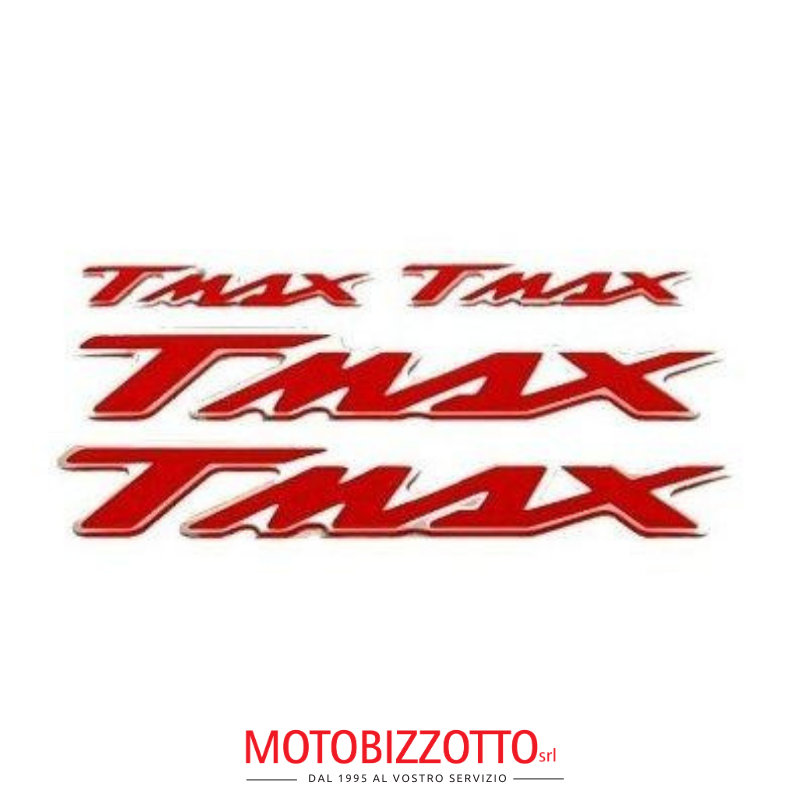 Kit adesivi ONE logo Tmax colore rosso