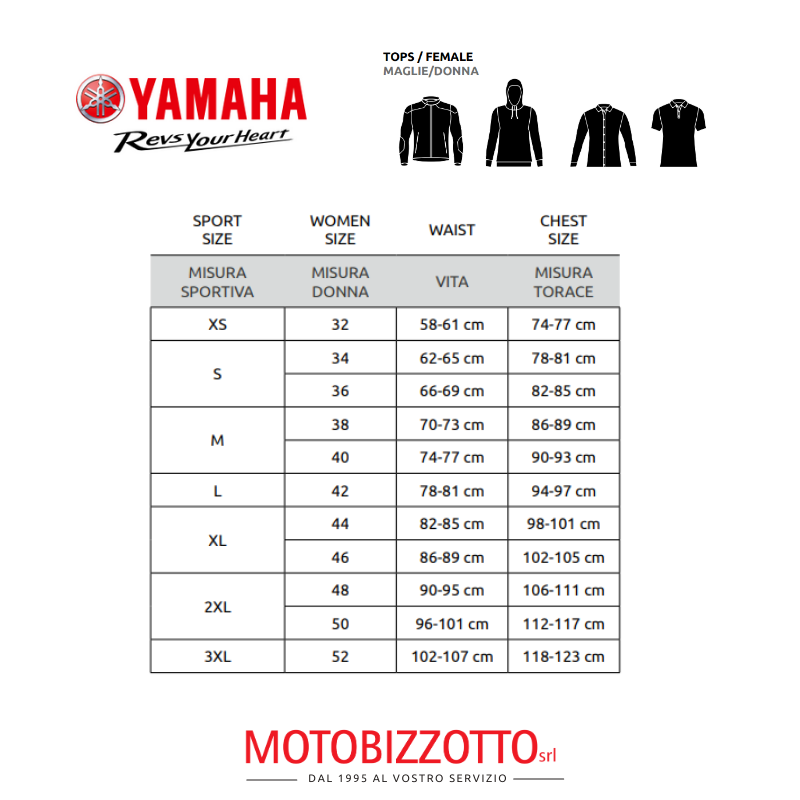 T-Shirt Yamaha Paddock Blue Lady Amalfi