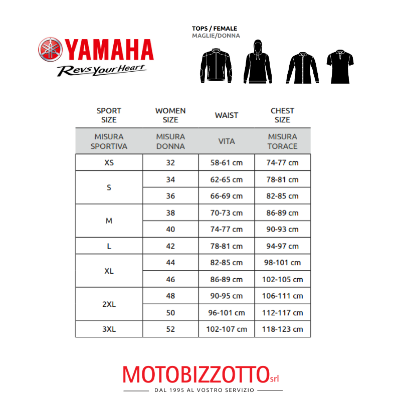 T-Shirt Yamaha Byson Nera Lady